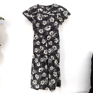 Who What Wear Floral Midi Dress